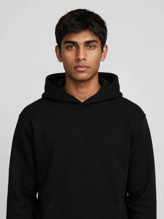 NO RESTOCK Heavyweight Hoodie — Black