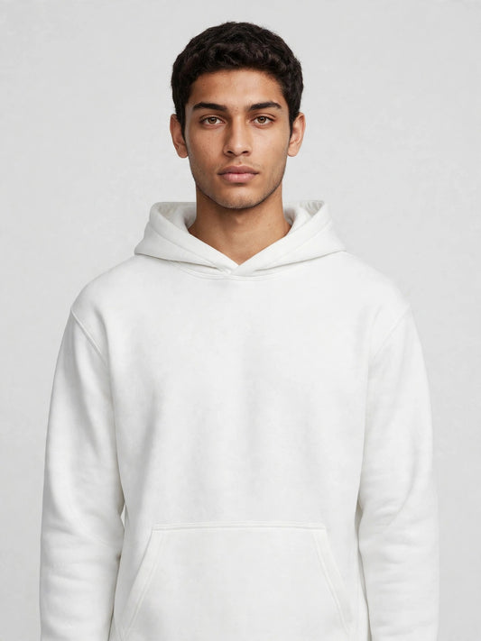 NO RESTOCK Heavyweight Hoodie — White